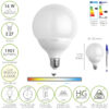 Bombilla Led Globo Rosca E27. 16 Watt. Equivale A 130 Watt. 1901 Lumenes. Luz Blanca (4000º K.)