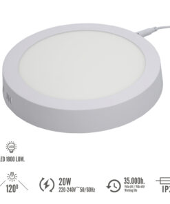 Downlight Superficie Led 20 Watt 1800 Lumenes 6000K