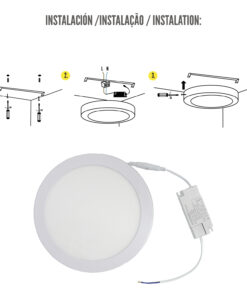 Downlight Superficie Led 20 Watt 1800 Lumenes 6000K