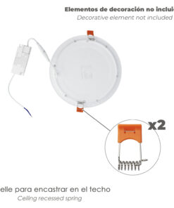 Muelle Para Downlight RL-PL-R (2 Unidades)