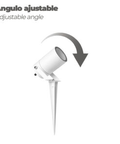 Foco Jardin Con Pincho Blanco GU10 IP65