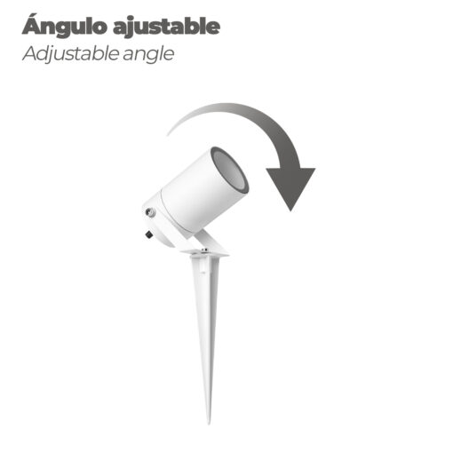 Foco Jardin Con Pincho Blanco GU10 IP65