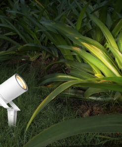 Foco Jardin Con Pincho Blanco GU10 IP65