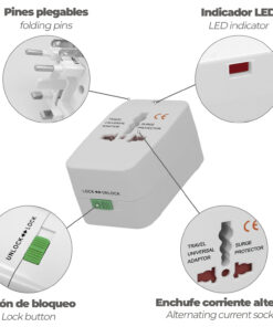 Adaptador Viaje Kit Universal