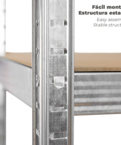 Modulo Estanteria Montaje Rápido Sin Tornillos 90x40x180 cm. (5 Bateas)