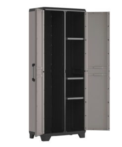 Armario Resina 68 x 39 x 173 cm. Con Porta Escoba Alto