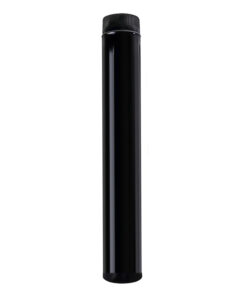 Wolfpack Tubo de Estufa Acero Vitrificado Negro Ø 100 mm. Ideal Estufas de Leña