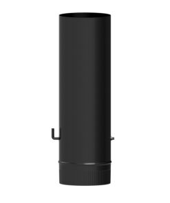 Wolfpack Tubo De Estufa Acero Vitrificado Negro Ø 120 mm. con Llave Estufas  De Leña, Chimenea, Alta Resistencia, Color Negro