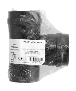 Te con Tapa Estufa Pellet Vitrificado Ø80 Mm  90°