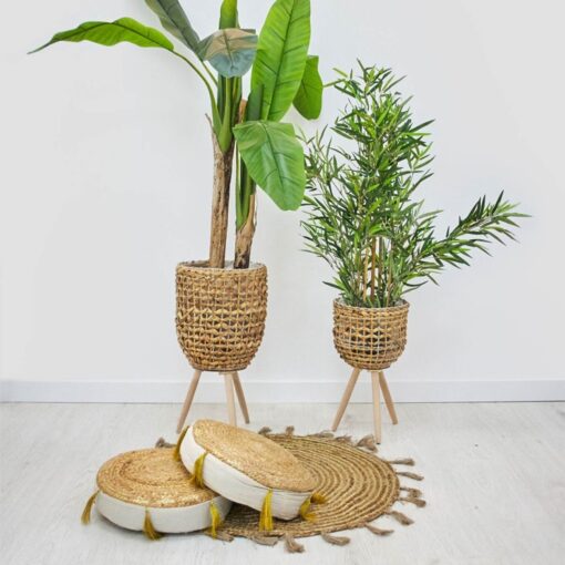 Planta artificial de Bambú Altura 90 cm con maceta