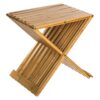 Silla/taburete plegable de bambú