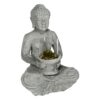 Figura de Buda con vela de cemento