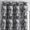Cortin Jacquard bejuco negro 140 x 260 cm