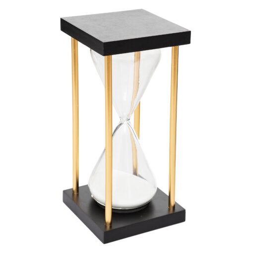 Reloj de arena de columna "Subli" H18 negro