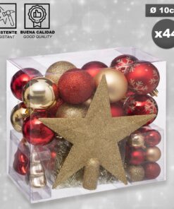 Kit de bolas de navidad 44 piezas