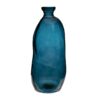 Botella de vidrio reciclado azul A 35 cm
