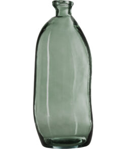 Botella de vidrio reciclado caqui A 51 cm