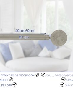 Portavisillos Extensible  Forja Terminal Rond Strie 40X60CPlata