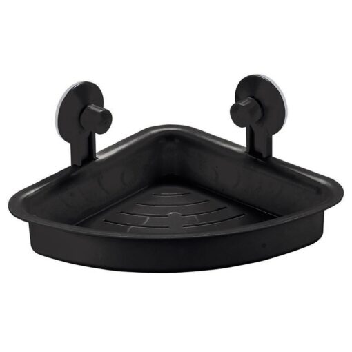 Estante de ducha de angulo Negro mate - Imagen 2