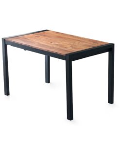 Mesa de comedor con patas de metal WellHome.