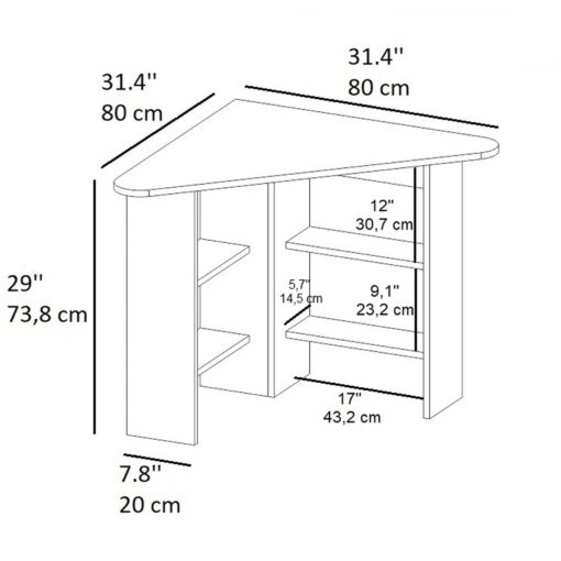 8x80x20 Nogal