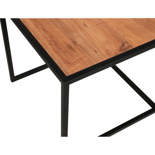 Mesa de centro-set con patas de metal WellHome.