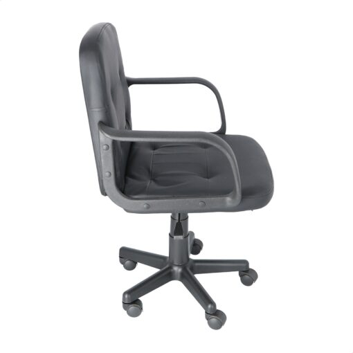 WELL HOME - Sillon oficina mom fabricado en acolchado negra