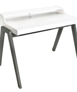 WELL HOME MOBILIARIO & DECORACIÓN Mesa escritorio 'Nere' color blanco patas grises