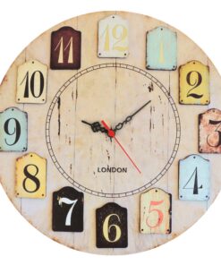 Reloj decorativo MDF con estilo London