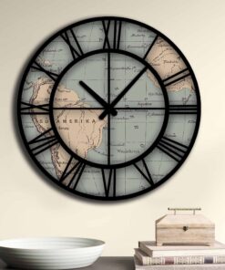 Reloj decorativo MDF con estilo Sudamérica