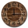 Reloj decorativo MDF con estilo de tablones