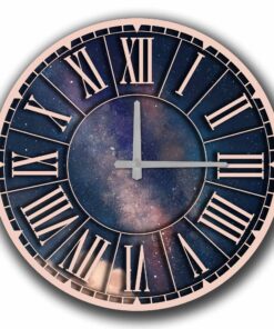 Reloj decorativo MDF con estilo cielo oscuro