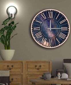 Reloj decorativo MDF con estilo cielo oscuro