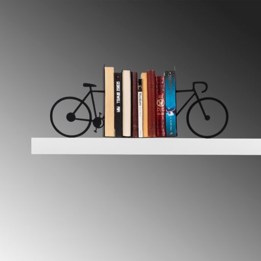 Apoya libros METAL con estilo de bicicletas