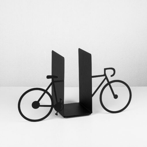 Apoya libros METAL con estilo de bicicletas