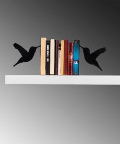 Apoya libros METAL con estilo de aves