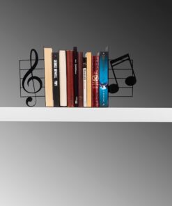 Apoya libros METAL con estilo musical