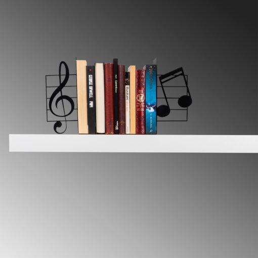 Apoya libros METAL con estilo musical