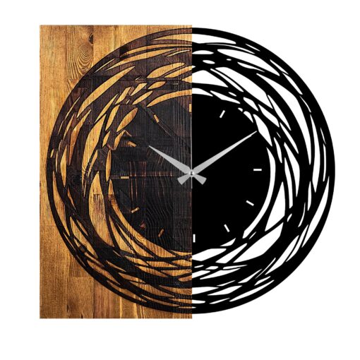 Reloj de pared MADERA decorativa con estilo "rotaciones"