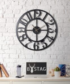 Reloj de pared METAL decorativo estilo 
