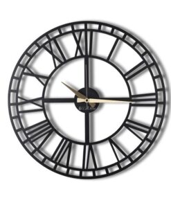 Reloj de pared METAL decorativo con estilo "numeros romanos"  50x50