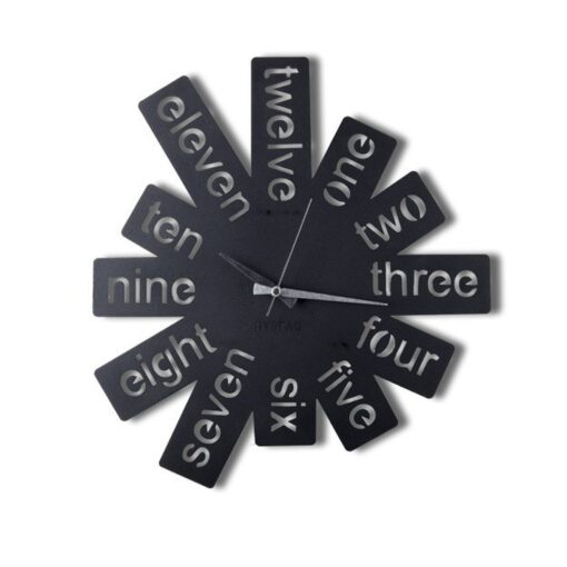 Reloj de pared METAL decorativo con estilo "numeros en ingles"  50x50