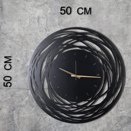 Reloj de pared METAL decorativo con estilo "rotaciones"  50x50