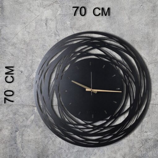 Reloj de pared METAL decorativo con estilo "rotaciones"  70x70