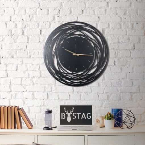 Reloj de pared METAL decorativo con estilo "rotaciones"  70x70