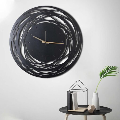 Reloj de pared METAL decorativo con estilo "rotaciones"  70x70