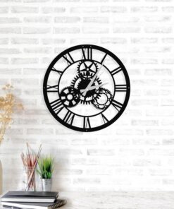 Reloj de pared circular METAL decorativo con estilo 