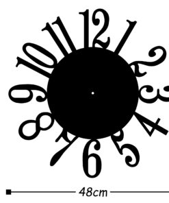 Reloj de pared circular METAL decorativo con estilo 