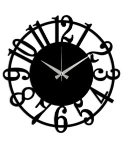 Reloj de pared circular METAL decorativo con numeros