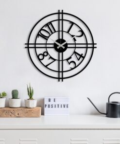 Reloj de pared circular METAL decorativo con estilo 
